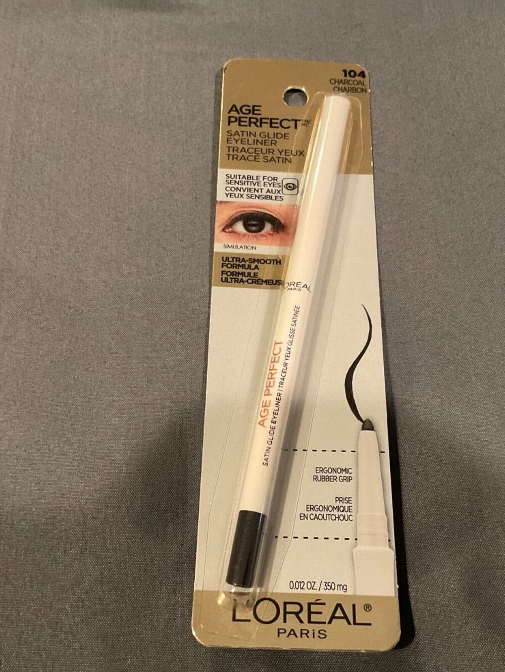 Brand New Loreal L’Oréal Age Perfect Satin Glide Eyeliner Charcoal 104